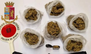 Pescara, blitz nel centro città: trovata marijuana abbandonata dopo un controllo di polizia